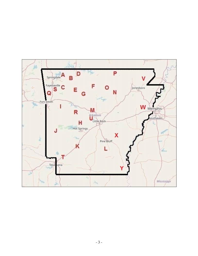 Arkansas Scenic Route Map Overview
