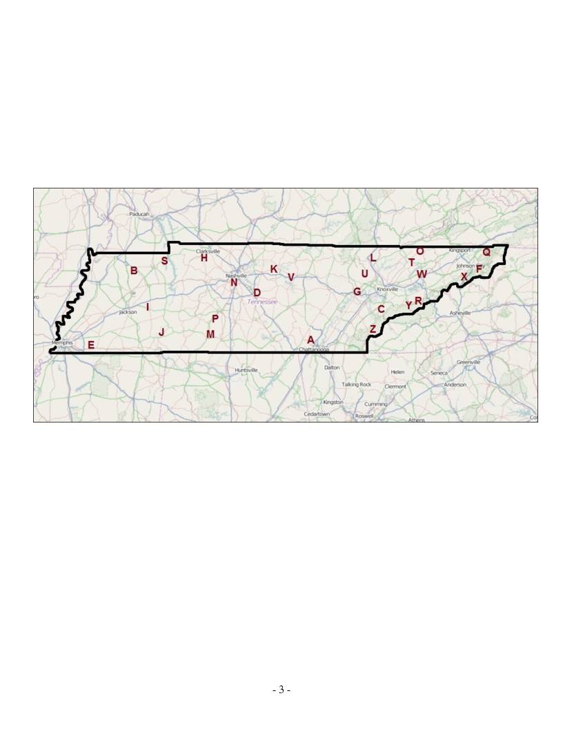 Tennessee Map Scenic Routes Overview