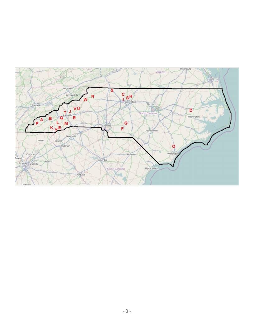 North Carolina Scenic Ride Map Overview