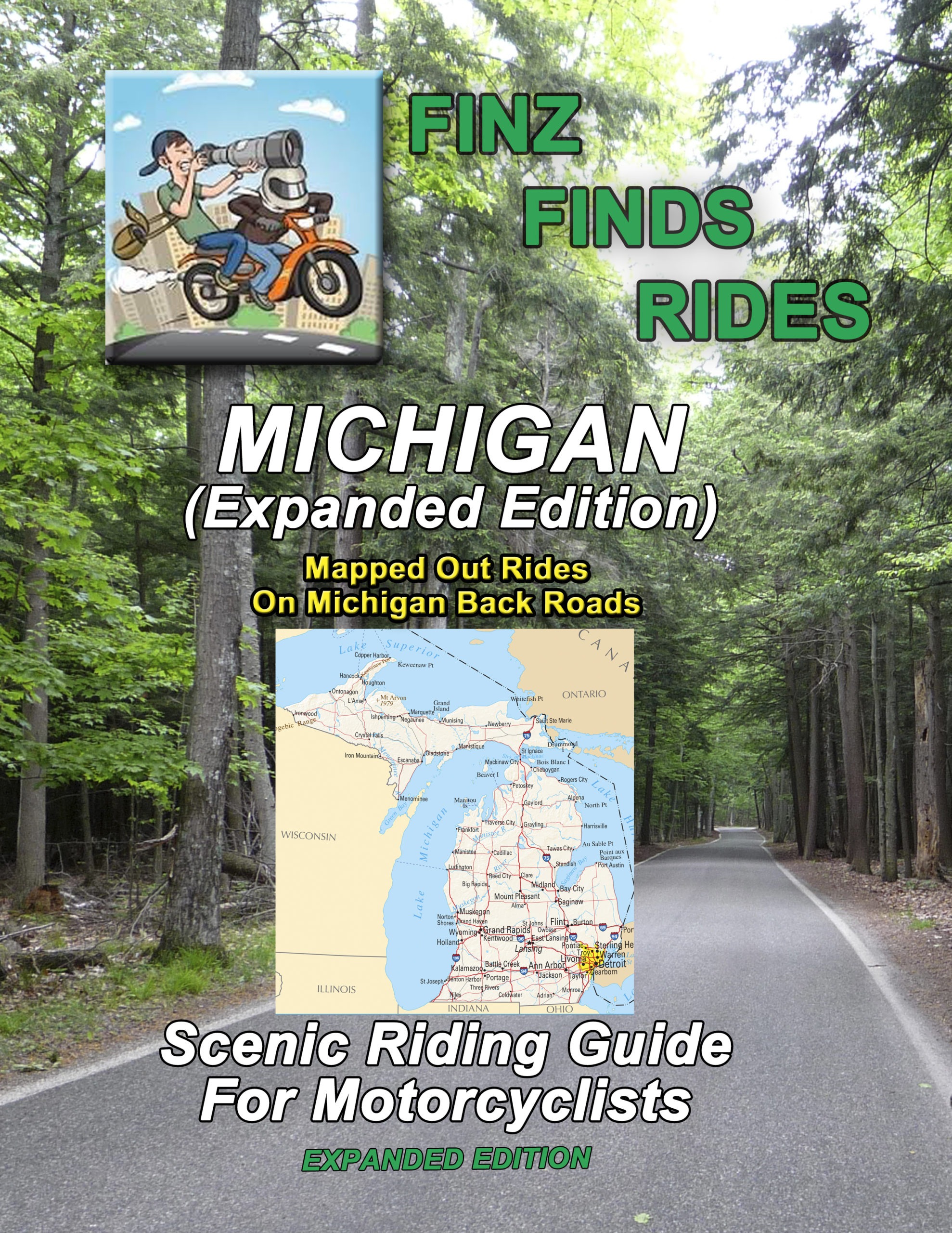 Scenic Rides In Michigan Book (Expanded Edition) – 29 Rides
